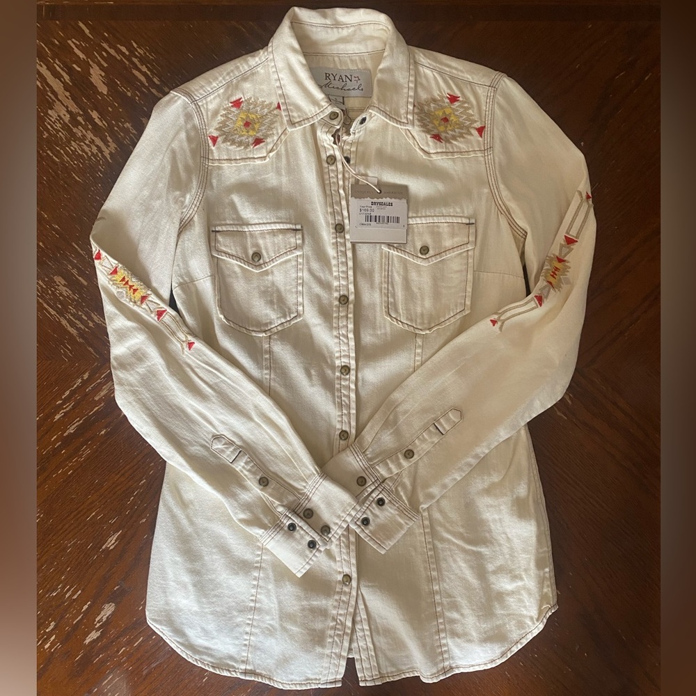 Ryan Michael Button Up Top